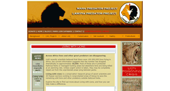 Desktop Screenshot of lionconservation.org