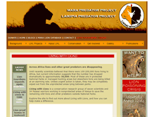 Tablet Screenshot of lionconservation.org